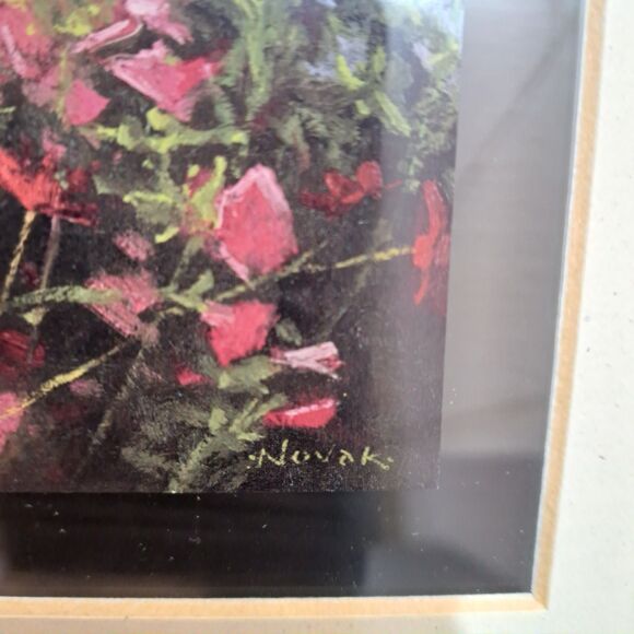 Shirley Novac Cosmos Garden 2 Glass Framed Prints Wall Art 13"X13" - Picture 6 of 10